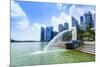Merlion Statue, the National Symbol of Singapore and its Most Famous Landmark, Merlion Park-Fraser Hall-Mounted Photographic Print