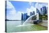 Merlion Statue, the National Symbol of Singapore and its Most Famous Landmark, Merlion Park-Fraser Hall-Stretched Canvas