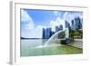 Merlion Statue, the National Symbol of Singapore and its Most Famous Landmark, Merlion Park-Fraser Hall-Framed Photographic Print