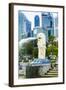 Merlion Statue, the National Symbol of Singapore and its Most Famous Landmark, Merlion Park-Fraser Hall-Framed Photographic Print