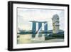 Merlion Statue, the National Symbol of Singapore and its Most Famous Landmark, Merlion Park-Fraser Hall-Framed Photographic Print