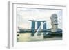 Merlion Statue, the National Symbol of Singapore and its Most Famous Landmark, Merlion Park-Fraser Hall-Framed Photographic Print