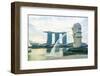 Merlion Statue, the National Symbol of Singapore and its Most Famous Landmark, Merlion Park-Fraser Hall-Framed Photographic Print