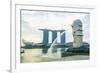 Merlion Statue, the National Symbol of Singapore and its Most Famous Landmark, Merlion Park-Fraser Hall-Framed Photographic Print