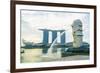 Merlion Statue, the National Symbol of Singapore and its Most Famous Landmark, Merlion Park-Fraser Hall-Framed Photographic Print