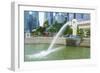 Merlion Statue, the National Symbol of Singapore and its Most Famous Landmark, Merlion Park-Fraser Hall-Framed Photographic Print