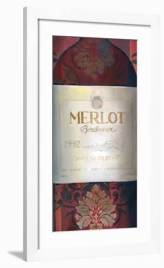 Merlot Red Wine-Louise Montillio-Framed Art Print