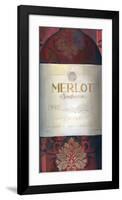 Merlot Red Wine-Louise Montillio-Framed Art Print