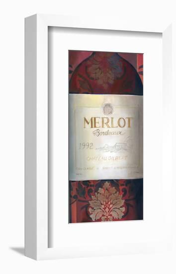 Merlot Red Wine-Louise Montillio-Framed Art Print