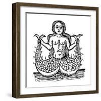 Mermaid, 1520-null-Framed Giclee Print