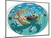 Mermaid, 2010-PJ Crook-Mounted Premium Giclee Print