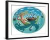 Mermaid, 2010-PJ Crook-Framed Giclee Print