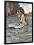 Mermaid and Child-null-Framed Photographic Print