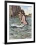 Mermaid and Child-null-Framed Photographic Print