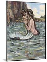 Mermaid and Child-null-Mounted Photographic Print