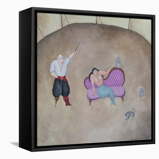 Mermaid and Pirate, 1980-Mary Stuart-Framed Stretched Canvas