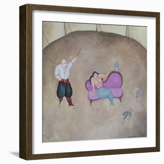 Mermaid and Pirate, 1980-Mary Stuart-Framed Giclee Print