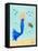 Mermaid and Sea Turtle II-Julie DeRice-Framed Stretched Canvas