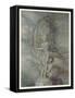 Mermaid and Statue-Arthur Rackham-Framed Stretched Canvas