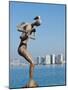 Mermaid Angel Playing Saxophone Sculpture on the Malecon, Puerto Vallarta, Jalisco, Mexico, North A-Michael DeFreitas-Mounted Photographic Print