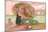 Mermaid at Myrtle Beach-null-Mounted Art Print