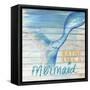 Mermaid Bath I-Elizabeth Medley-Framed Stretched Canvas