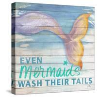 Mermaid Bath II-Elizabeth Medley-Stretched Canvas