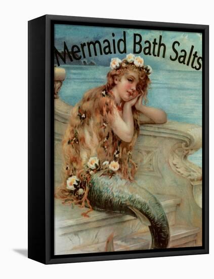 Mermaid Bathsalts-null-Framed Stretched Canvas