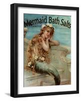 Mermaid Bathsalts-null-Framed Premium Giclee Print