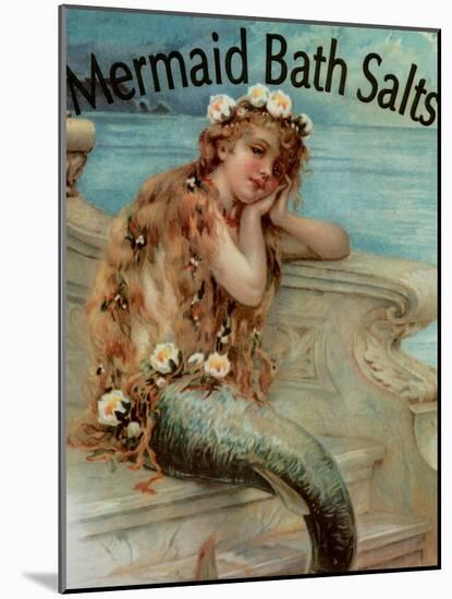 Mermaid Bathsalts-null-Mounted Premium Giclee Print
