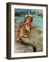 Mermaid Bathsalts-null-Framed Giclee Print