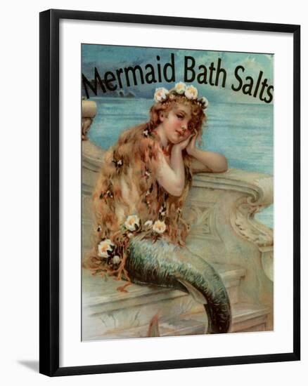 Mermaid Bathsalts-null-Framed Giclee Print