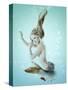 Mermaid Beautiful Magic Underwater Mythology Being Original Photo Compilation-khorzhevska-Stretched Canvas