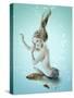 Mermaid Beautiful Magic Underwater Mythology Being Original Photo Compilation-khorzhevska-Stretched Canvas