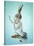 Mermaid Beautiful Magic Underwater Mythology Being Original Photo Compilation-khorzhevska-Stretched Canvas