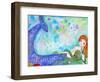 Mermaid Besties-Wyanne-Framed Giclee Print