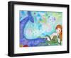 Mermaid Besties-Wyanne-Framed Giclee Print