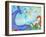 Mermaid Besties-Wyanne-Framed Giclee Print