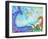 Mermaid Besties-Wyanne-Framed Giclee Print