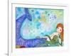 Mermaid Besties-Wyanne-Framed Giclee Print