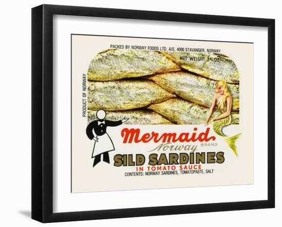 Mermaid Brand Sild Sardines-null-Framed Art Print