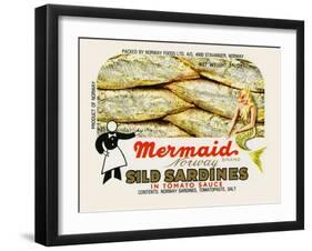 Mermaid Brand Sild Sardines-null-Framed Art Print