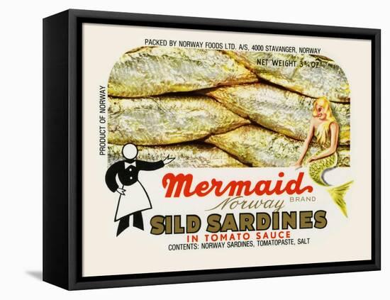 Mermaid Brand Sild Sardines-null-Framed Stretched Canvas