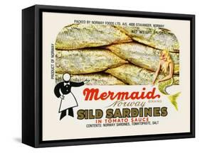 Mermaid Brand Sild Sardines-null-Framed Stretched Canvas