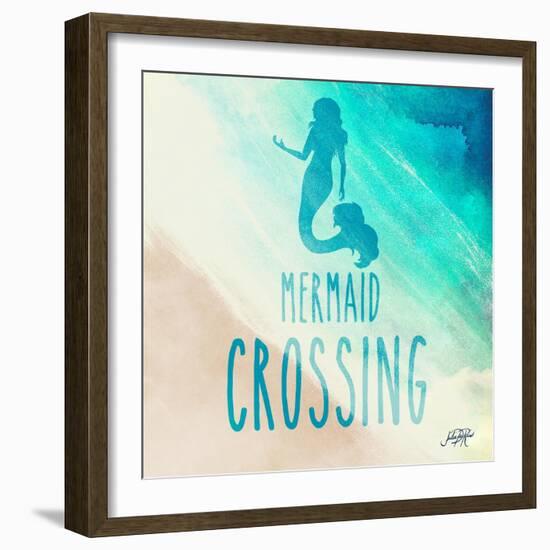 Mermaid Crossing-Julie DeRice-Framed Art Print