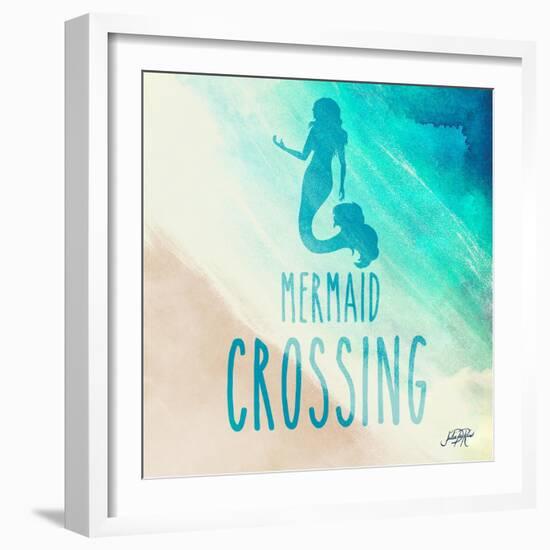 Mermaid Crossing-Julie DeRice-Framed Art Print