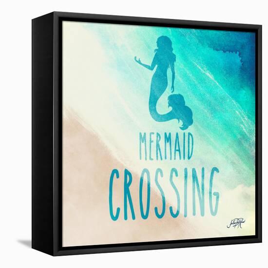 Mermaid Crossing-Julie DeRice-Framed Stretched Canvas