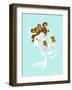 Mermaid Daughters-The Paper Nut-Framed Art Print