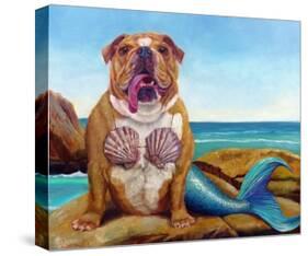 Mermaid Dog-Lucia Heffernan-Stretched Canvas
