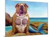 Mermaid Dog-Lucia Heffernan-Mounted Art Print